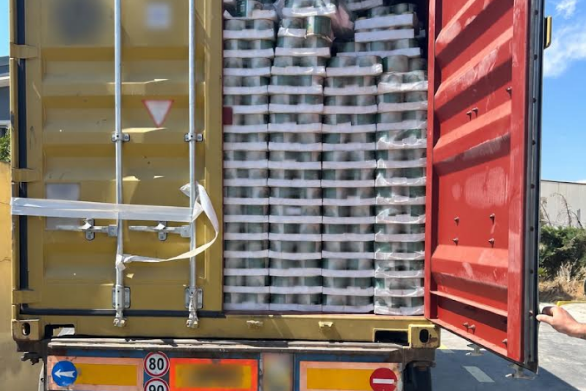 “Μπλόκο” σε φορτίο σχεδόν 20 τόνων από την Τουρκία 